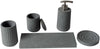 ALFI brand ABCO1001 5-Piece Solid Concrete Gray Matte Bathroom Accessory Set