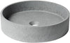 ALFI brand ABCO17R 17" Round Solid Concrete Above-Mount Bathroom Sink