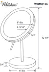 Whitehaus 5x Magnified LED Vanity Mirror
