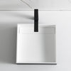 ALFI brand Above-Mount Square Resin Sink - Matte Black/Matte White