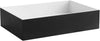 ALFI brand Above-Mount Rectangular Resin Sink - Matte Black/Matte White