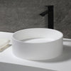 ALFI brand Above-Mount Round Resin Sink - Matte White