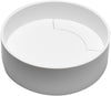 ALFI brand Above-Mount Round Resin Sink - Matte White