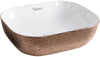 Whitehaus Isabella Plus Collection Embossed Above-Mount Bathroom Sinks - 7 Finishes