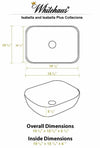 Whitehaus Isabella Plus Collection Above Mount Sinks - 2 Finishes