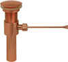 Whitehaus Decorative Mechanical Mushroom Drain - with Overflow