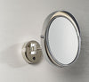 By Tistan Auer the "Lord" Makeup Mirror in Polished Chrome, Matte Chrome, and Polished Nickel.