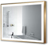 Krugg Soho Back or Gold Framed LED Bathroom Mirrors, 4 Sizes