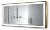 Krugg Soho Back or Gold Framed LED Bathroom Mirrors, 4 Sizes