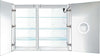 Krugg Reflections Svange Rectangular LED Medicine Cabinet with Defogger - 5 Sizes