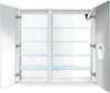 Krugg Reflections Svange Square LED Medicine Cabinet with Defogger - 2 Sizes