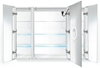 Krugg Reflections Svange Triple Door, LED Medicine Cabinet with Defogger - 4 Sizes