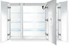 Krugg Reflections Svange Triple Door, LED Medicine Cabinet with Defogger - 4 Sizes