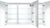 Krugg Reflections Svange Triple Door, LED Medicine Cabinet with Defogger - 4 Sizes