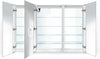 Krugg Reflections Svange Triple Door, LED Medicine Cabinet with Defogger - 4 Sizes