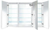 Krugg Reflections Svange Triple Door, LED Medicine Cabinet with Defogger - 4 Sizes