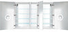 Krugg Reflections Svange LED 3-Door Medicine Cabinet w/ Dimmers & Defoggers - 4 Sizes