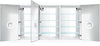 Krugg Reflections Svange LED Triple Medicine Cabinet w/ Dimmers & Defoggers - 2 Sizes