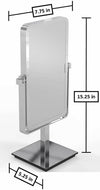Kimball & Young Mirror Image Modern 3x/1x Makeup Mirror, Polished Chrome or Brushed Nickel