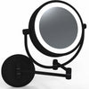 Kimball & Young 3,500k/5,500k Hardwired LED 5x/1x Makeup Mirror, Matte Black