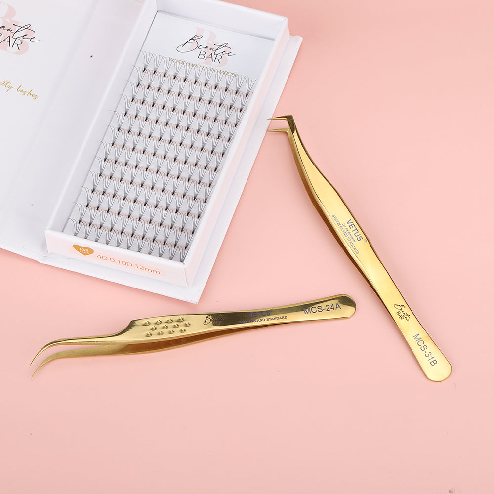 Precision Elite Curved Eyelash Extension Tweezers –