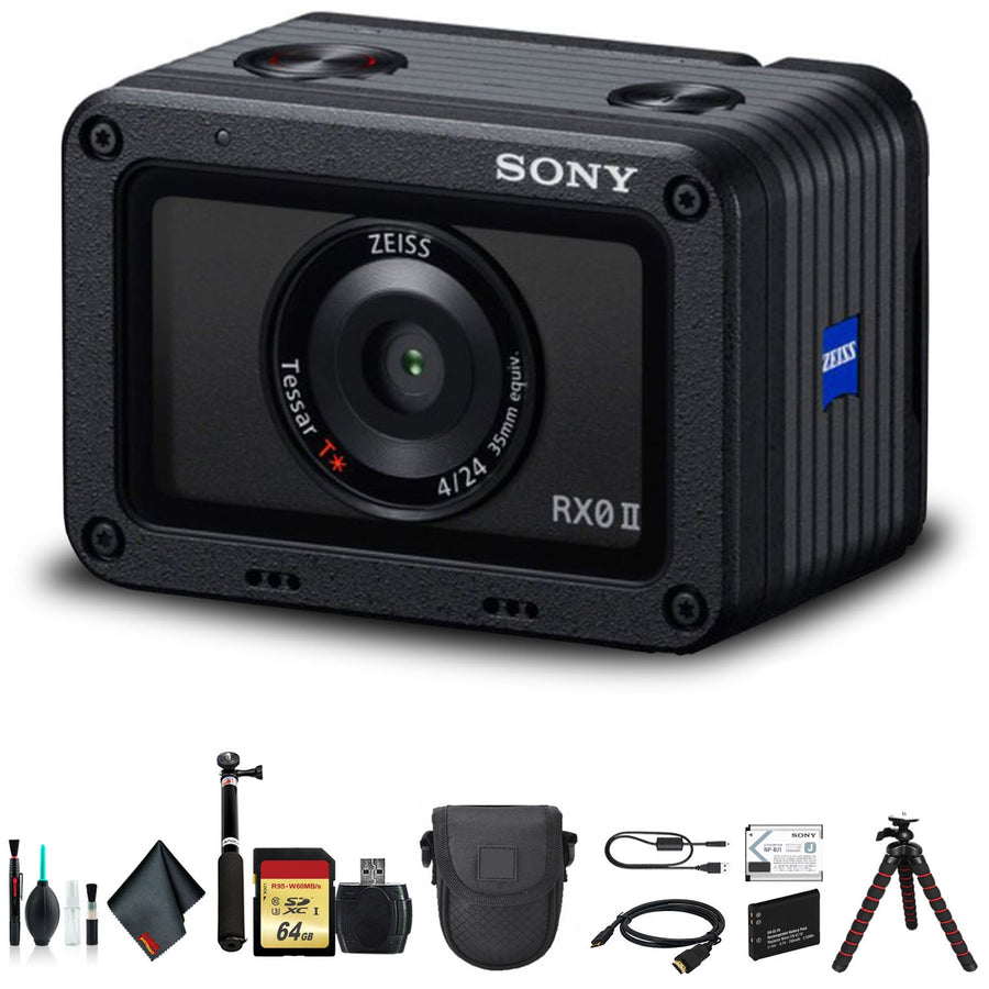 Sony Cyber-shot DSC-RX0 II Camera DSC-RX0M2 With Soft Bag, Tripod
