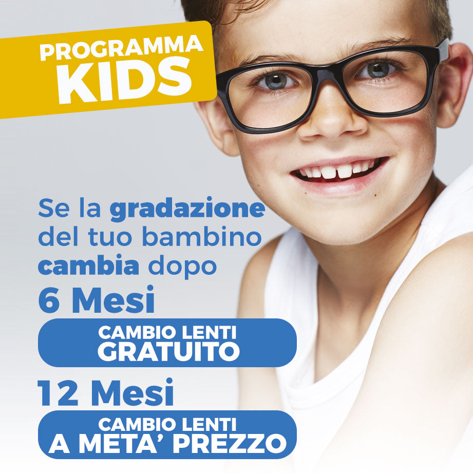 Programma Kids Milleocchiali Roma agevolazioni occhiali da vista