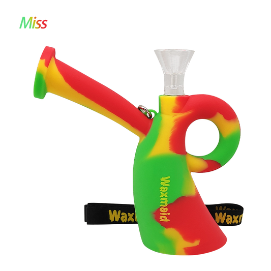 Waxmaid Bong, Silicone and Glass Water Pipe