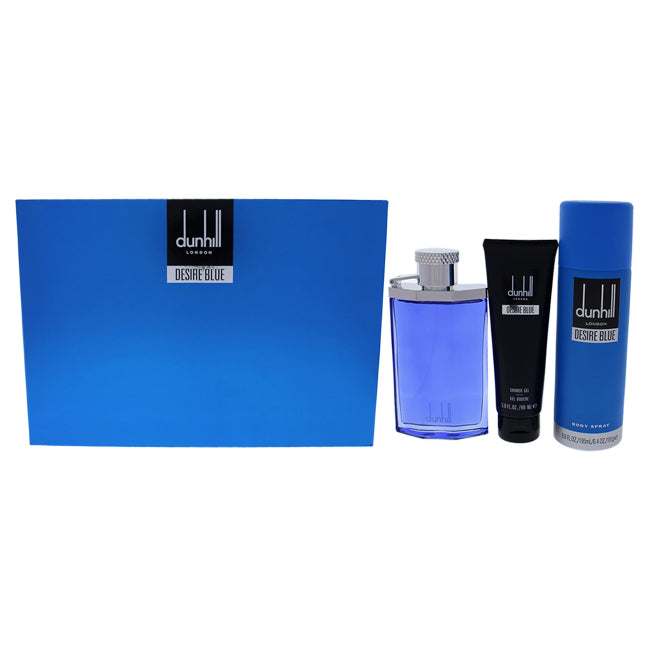 Desire Blue by Alfred Dunhill for Men 3 Pc Gift Set