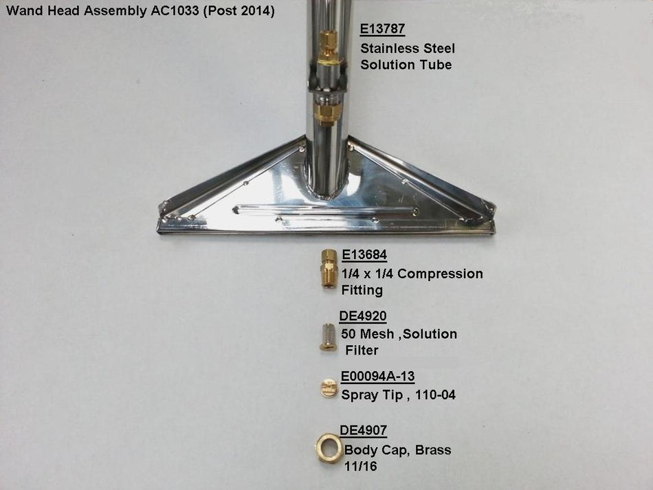 Glide Master Stainless Dual Jet S-Bend Carpet Cleaning Wand