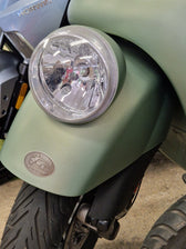 Also on scooters and motors these metal labels looks very luxury and high quality
