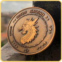 Hard Badges Custom Metal Tags Bronze Colored