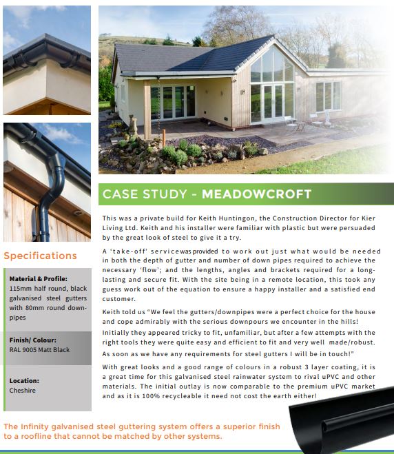 Case Study steel gutters