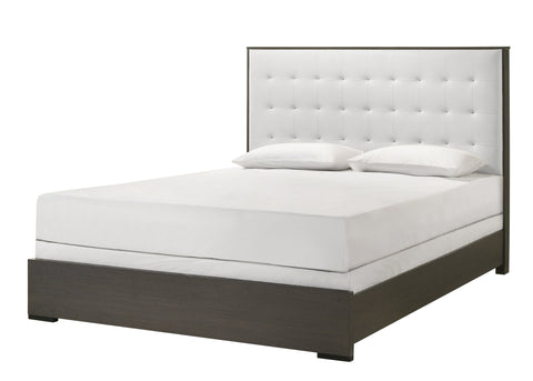 Danbury White Boucle Queen Upholstered Storage Panel Bed - Bien Home  Furniture & Electronics