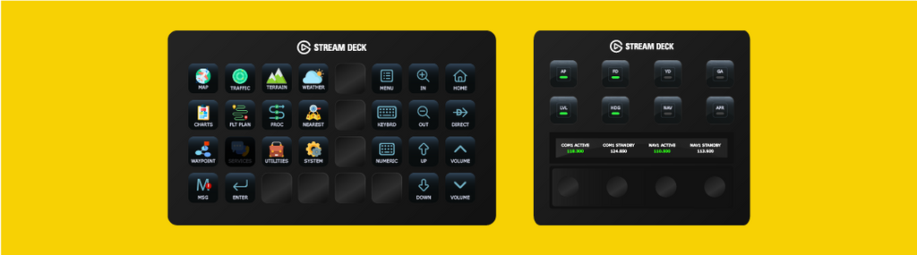 Flight Panels Garmin GTN750 Stream Deck and Stream Deck + Profiles