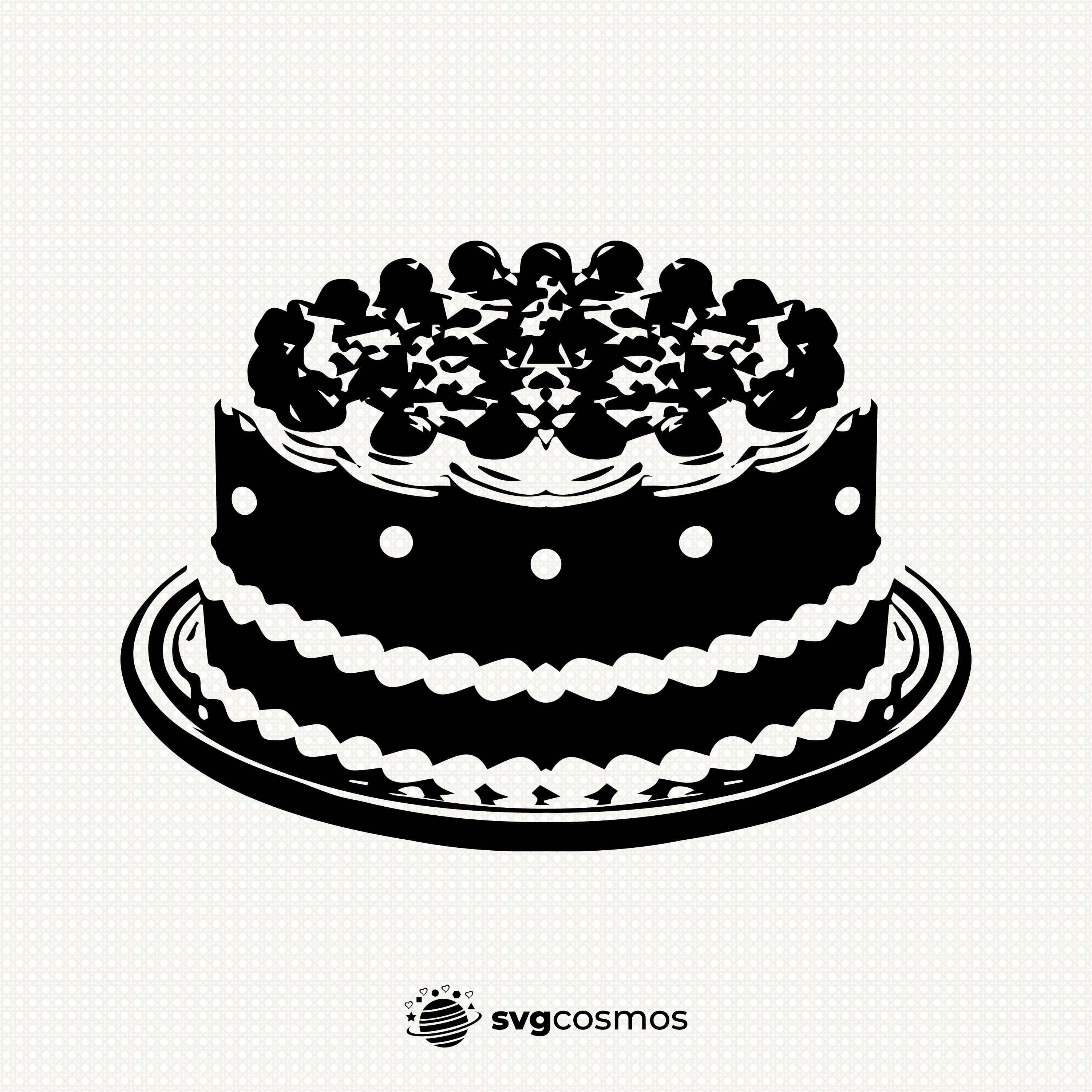 Cake Svg. Birthday Cake Svg. Happy Birthday Party Cake Svg. - Etsy