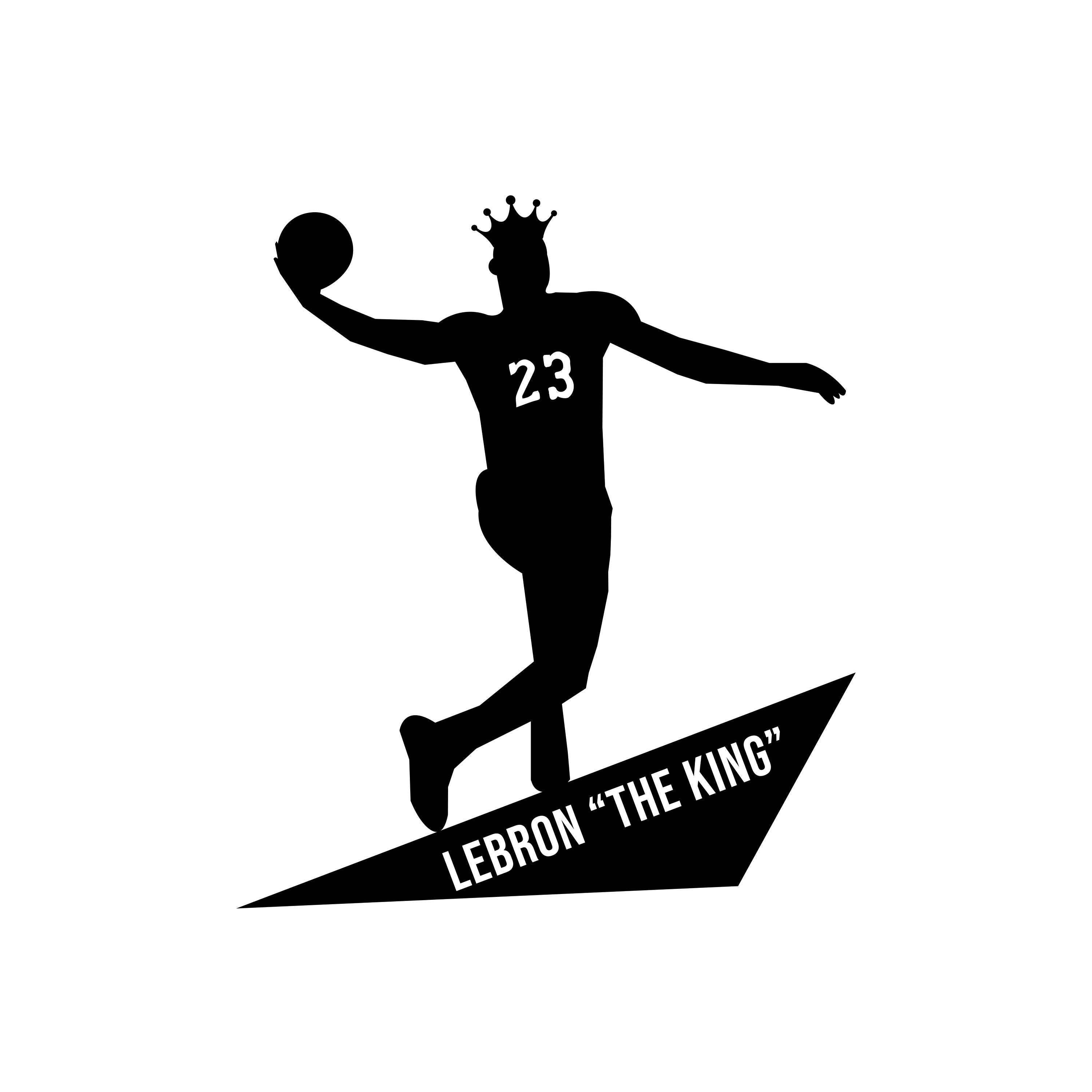 LeBron James Los Angeles Basketball SVG Graphic Design Files