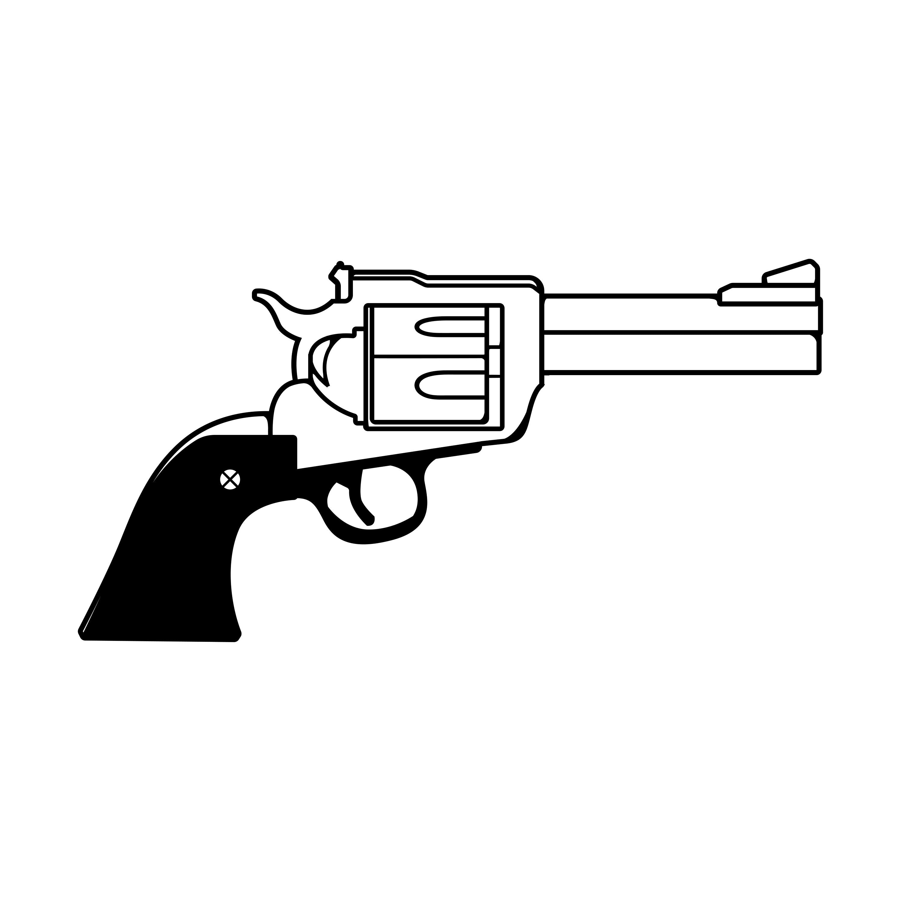 pistol drawing png