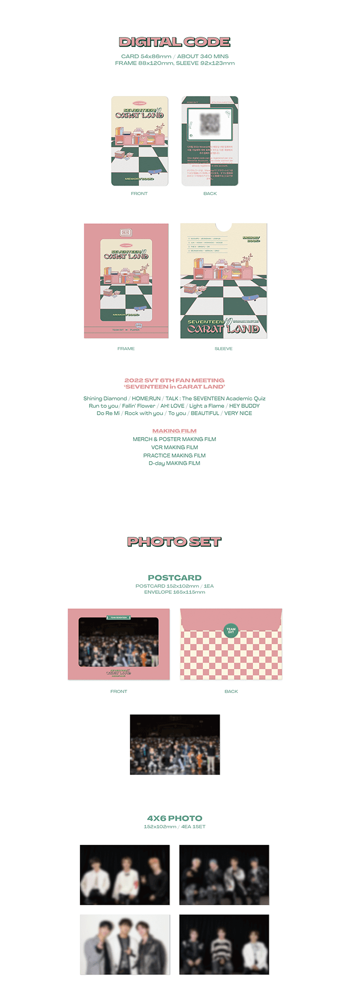 格安オンラインストア SEVENTEEN CARAT LAND DVD&DIGITAL CODEセット