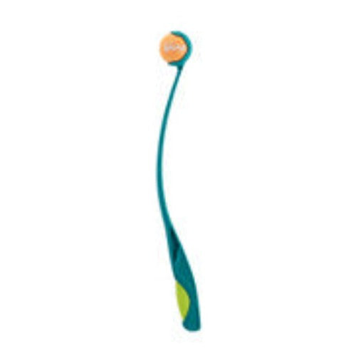 OH70509 OUTWARD HOUND LAUNCH A BALL SQUEAK DOG BALL LAUNCHER, TURQUOISE
