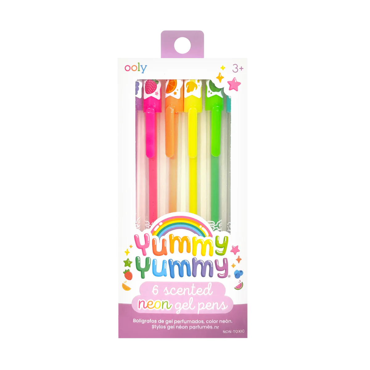 132-163 YUMMY YUMMY SCENTED GEL PENS - NEON (SET OF 6)