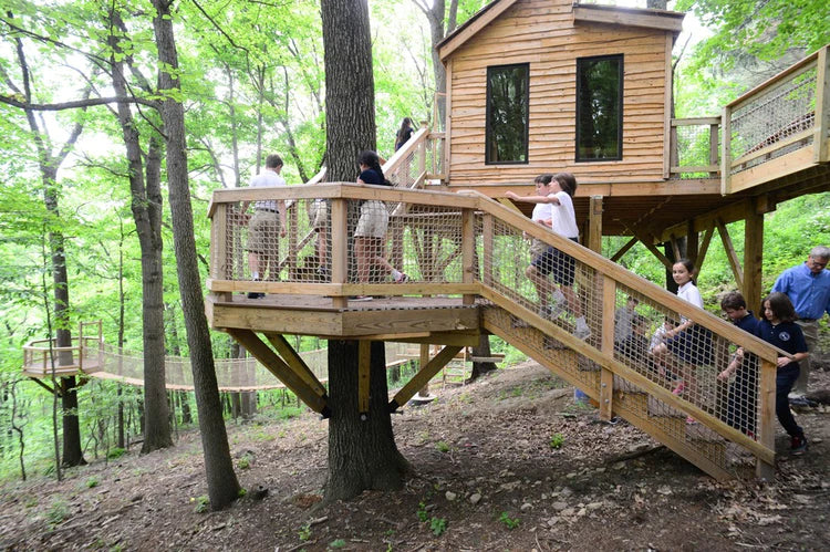 Outdoor Classroom Treehouse built by Treehouse Builders