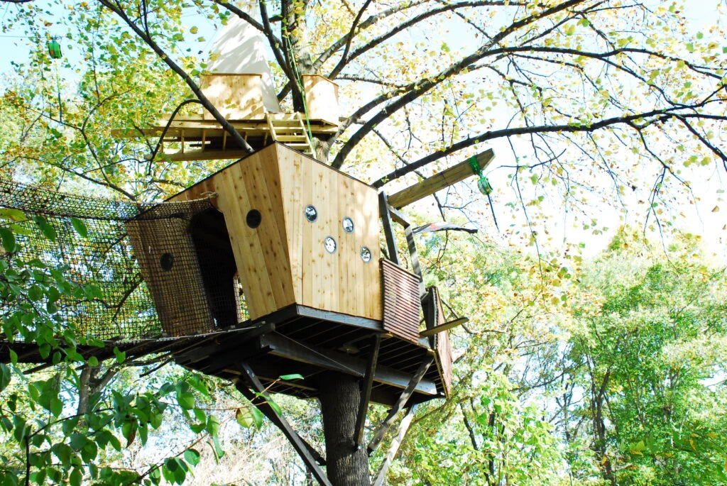 Pirate Ship Backyard Treehouse built by Treetop Builders