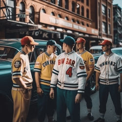 Boys in Baseball Jerseys