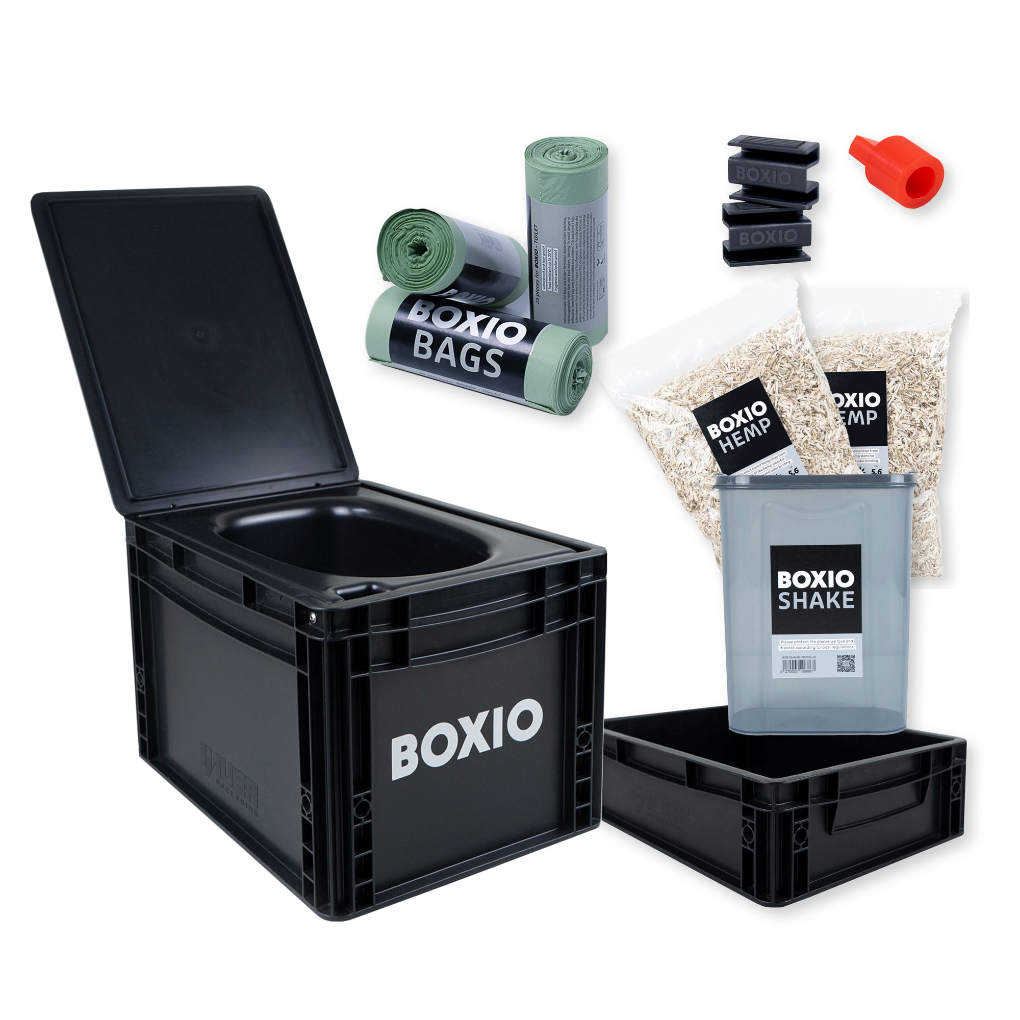 Eurobox BOXIO con taladros para BOXIO - TOILET