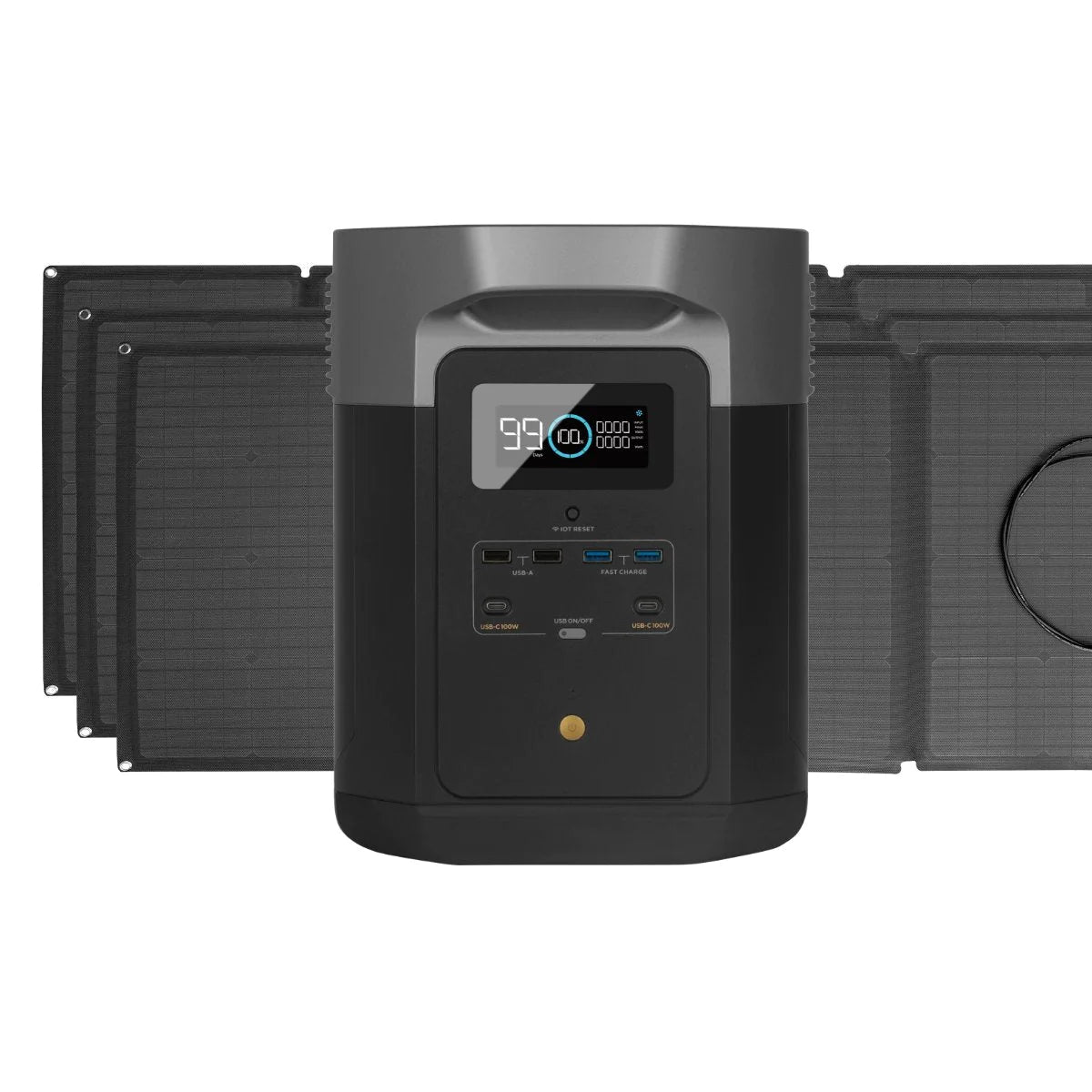 EcoFlow DELTA Max 1600 Solar Generator + 3x 110W Portable Solar Panel