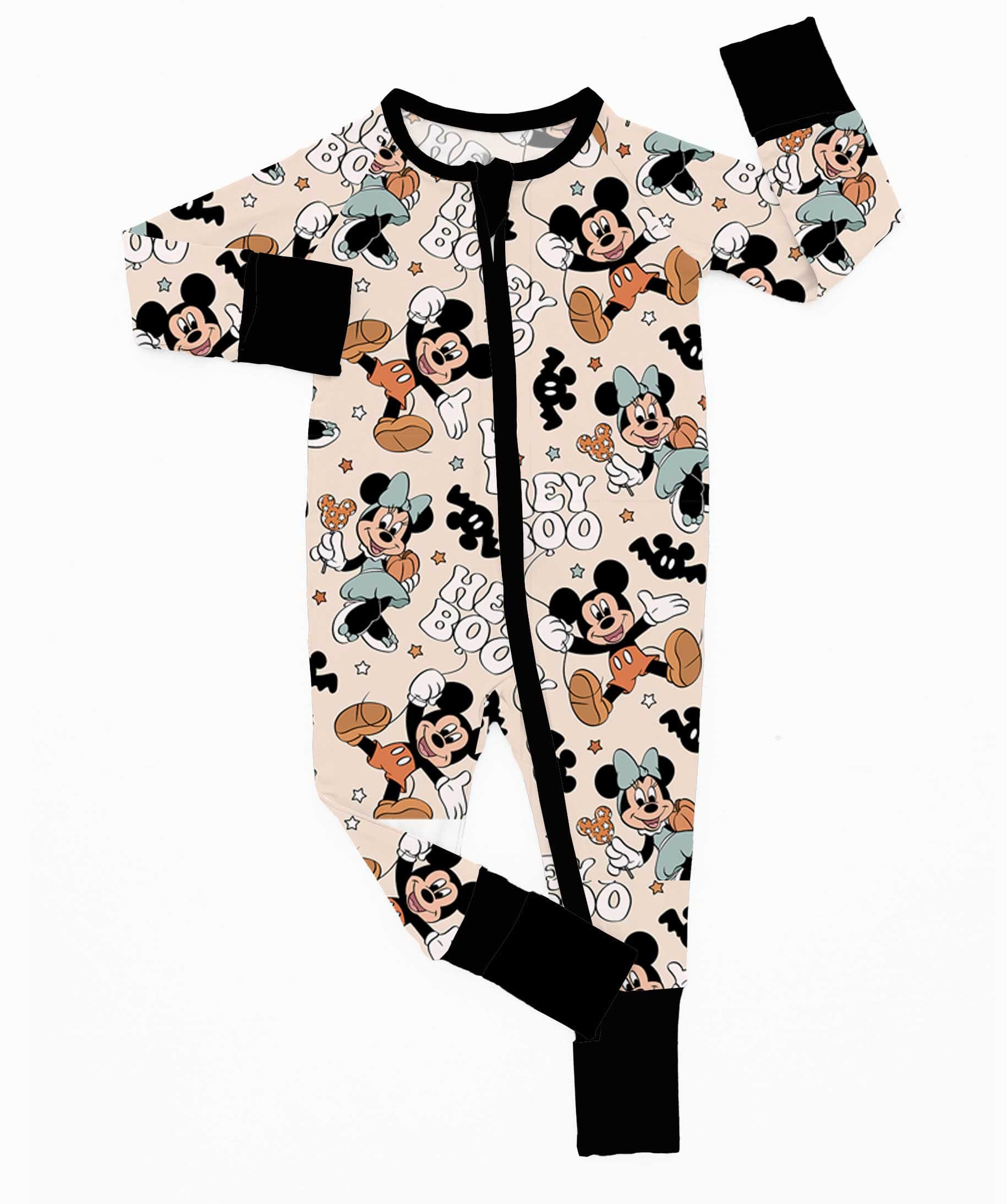 [Pre Sale] Boo Bash Hey Boo - Bamboo Zippy Romper (EST SHIP MID AUG)