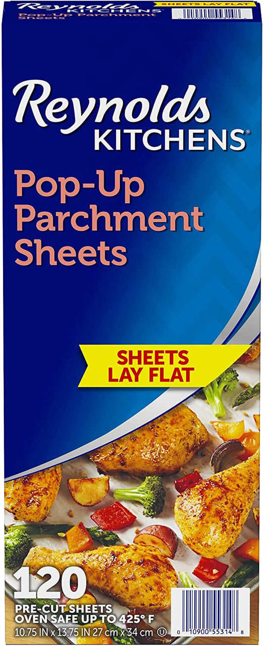 Reynolds Kitchens Parchment Sheets, Pop-Up, Pre-Cut - 125 sheets