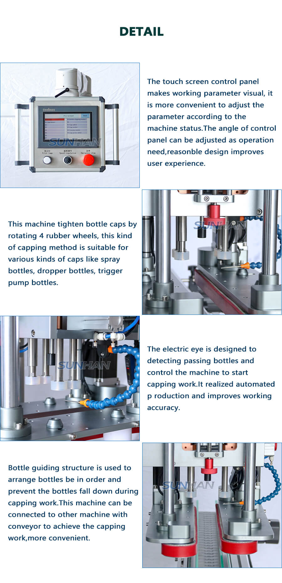 Machine Details of Automatic Bottle Capper