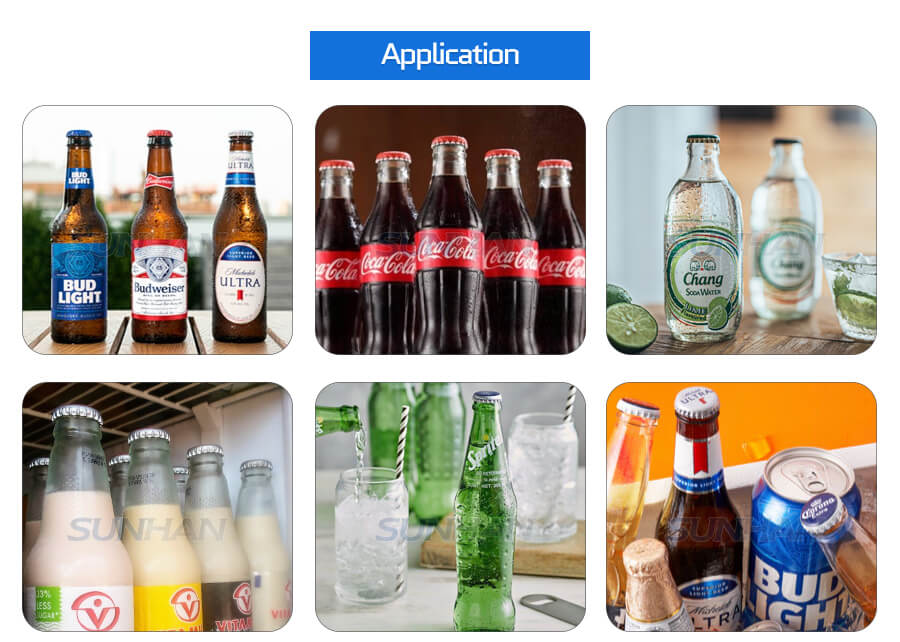 Application of beer crown caps capping machine